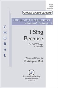 I Sing Because SATB choral sheet music cover Thumbnail